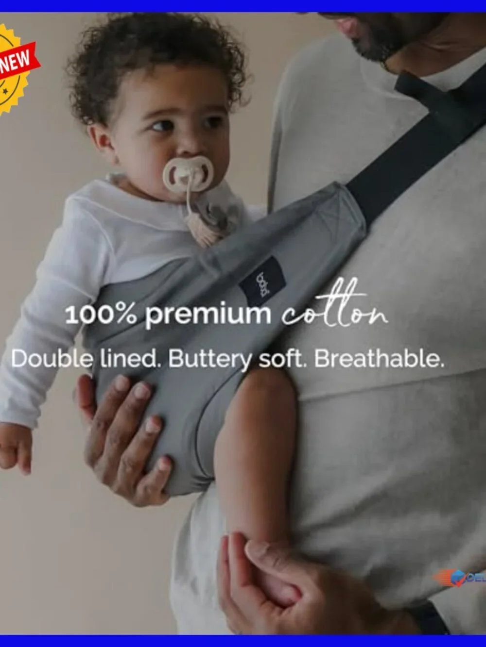 Toddler Hip Carrier Sling with Adjustable Straps, Safety Buckle, Travel Bag
